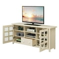 thumbnail image 4 of Convenience Concepts Newport Park Lane 1 Drawer TV Stand with Storage Cabinets and Shelves for TVs up to 65 Inches, Ivory, 4 of 8