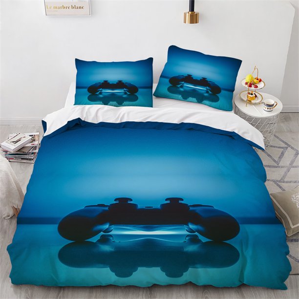 Gamer Bedding Sets for Boys,Gaming Duvet Cover Set Twin Size, Kids Video Game Duvet Cover, Kids