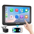 thumbnail image 1 of ZUCWO Pantalla CarPlay inalámbrica de 7 pulgadas para soporte de automóvil CarPlay y Android Auto, 1 of 5