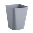 thumbnail image 1 of Rubbish Bin Large Opening No Lid Strong Loading Simple Style Square Kitchen Bathroom Living Room Striped Trash Can for Car, 1 of 12