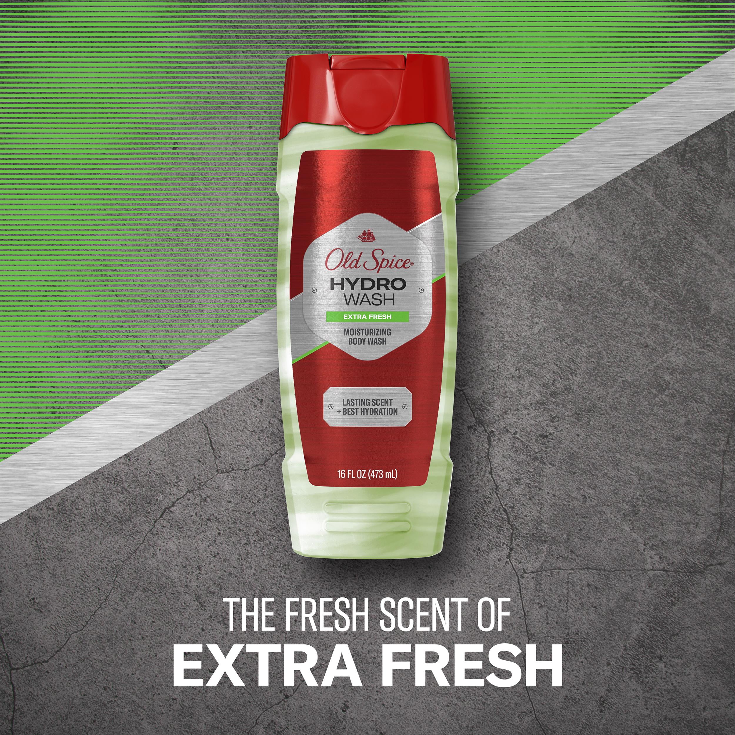 Old Spice Men's Moisturizing Hydro Body Wash Extra Fresh, 16 fl oz