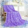 thumbnail image 2 of Teler Cooling Blanket for Hot Sleepers, Summer Cold Blankets for Sleeping Night Sweats to Keep Cool, King Size, Purple, 2 of 6