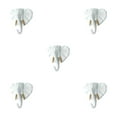 thumbnail image 1 of Maytalsory Animal Head Key Hook Sturdy And Durable Construction Adding Touch Of Whimsy White gold (elephant 5Set, 1 of 6