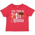 thumbnail image 3 of Inktastic Yes, This is My 1st Rodeo Cowboy Hat with Red Band, Lasso Boys or Girls Baby T-Shirt, 3 of 5