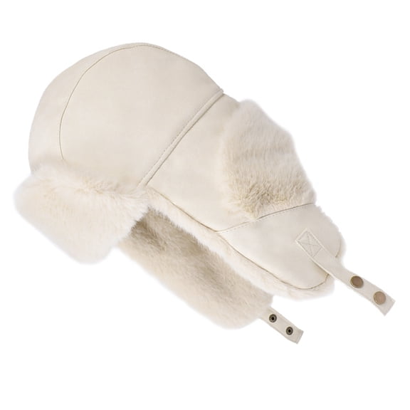 RUISINERY Winter Trapper Hat with Ear Flaps for Women Windproof Thick Fleece Lining Ski Hat Earflap Caps for Outdoor Activity