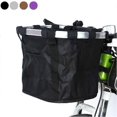 thumbnail image 4 of Multi Purpose Bicycle Basket Folding Removable Handlebar Metal Aluminum Frame Basket, 4 of 5