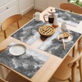 thumbnail image 5 of Abstract Pine Trees Placemats Set of 12 Gray Forest Fogged Mist Contemporary Zen Place Mats Indoor Wipeable Table Mats Washable Cloth Dining Table Placemats for Kitchen Holiday Party Decor 13x19 Inch, 5 of 9