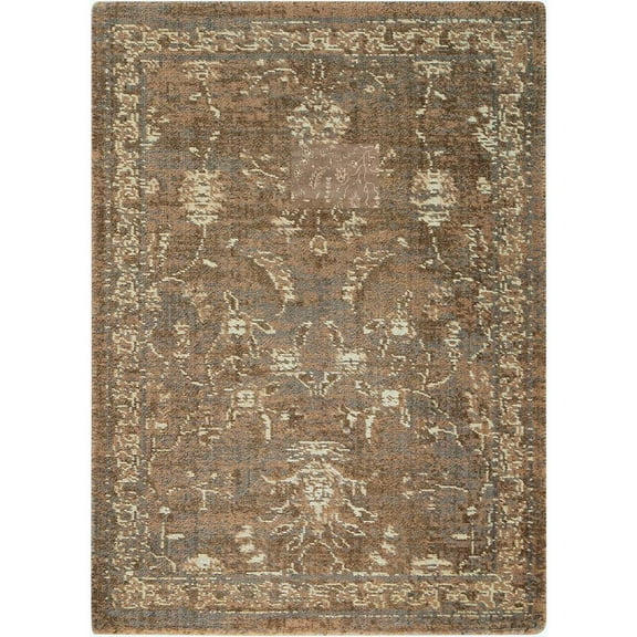 Nourison Silk Elements Cocoa Rectangle Area Rug 2'3" x 3'