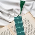 thumbnail image 6 of Kdxio ECG Wave Print Metal Tassel Bookmarks,Perfect Gift for Art Lovers and Bookworms Metal Bookmarks for Women, 6 of 8