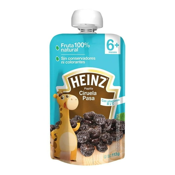 Papilla Heinz etapa 2 sabor ciruela pasa pouch 113 g