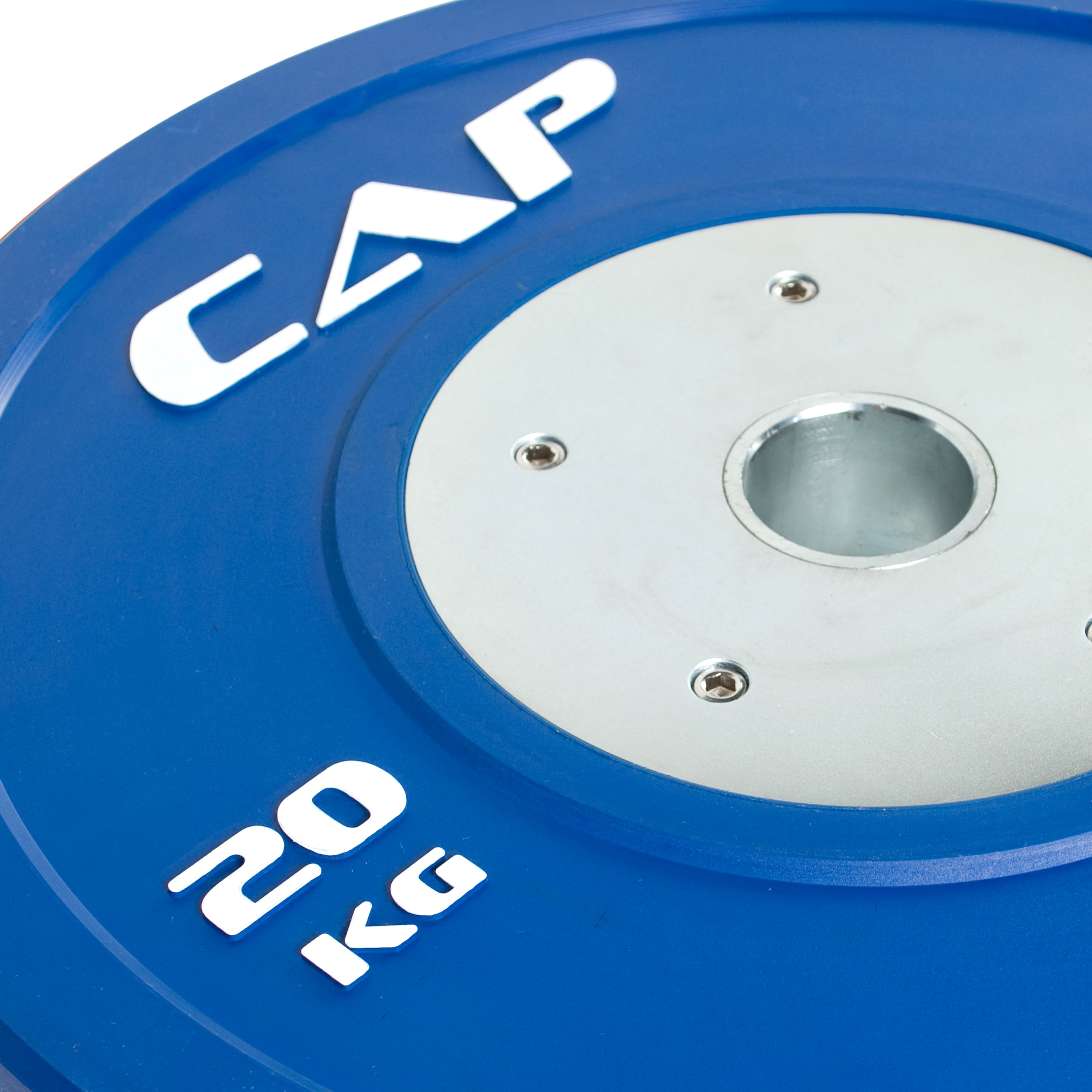 CAP 2" Olympic Competition Rubber Bumper Weight Plate with Steel Hub, 20 KG (44 lbs) Single
