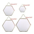 thumbnail image 4 of Necvior Hexagon Floating Hanging Photo Frame Metal Glass Portrait Picture Plant Specimen Display Holder Double Sided, 4 of 9