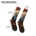 thumbnail image 2 of Naloa Cute Maple Leaf Koala Thigh High Socks Extra Long Stretchy Sock Women Over Knee High Opaque Stocking Daily Wear, 2 of 6
