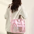 thumbnail image 6 of Clear Tote Bag,Clear Bag for Stadium Events See Through Bag for Women Transparent Concert Bag with Adjustable Shoulder Straps, 6 of 8