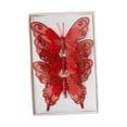 thumbnail image 2 of 3 piezas decoraciones navideñas mariposas brillantes Strade Fareast Limited corona Año Nuevo Rojo, 2 of 8