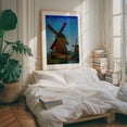 thumbnail image 4 of Catching The Wind - Painting Rural Landscape Architecture Pastoral Scenic Farmhouse Oak Framed Wall Art Print 16 x 20 inches, 4 of 12
