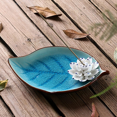thumbnail image 2 of Soporte para varillas de incienso, incensario de cerámica hecho a mano, quemador artístico, bobina de palo, porcelana de loto, flor decorativa, cono de incienso, bandeja para recoger cenizas hecha a, 2 of 5