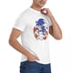 thumbnail image 5 of Camisetas GAME para hombre, de algodón puro, estilo hipster, con cuello redondo, de Sonic, de manga corta, regalo de cumpleaños, 5 of 5