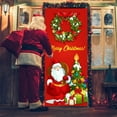 thumbnail image 4 of Retro Christmas Door Cover, Merry Christmas Decorations Door Banner, for Front Door Home Indoor Decor, 72.83x35.43 inch, 4 of 6