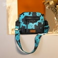 thumbnail image 6 of Wrangler Cow Print Crossbody Bag for Women Western Cross Body Purse with Signature Strap, Turquoise, 6 of 7