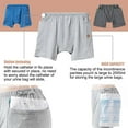 thumbnail image 3 of 3 Pack Urine Bag Shorts for Men, Ostomy Drainage Bag Underwear, Incontinence Care Trousers, Catheter Bag Shorts, XL, 3 of 13