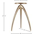 thumbnail image 5 of Pemberly Row Contemporary Gold Aluminum Counter and Bar Stool, 5 of 5