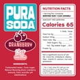 thumbnail image 4 of PuraSoda® Cranberry | Low-Calorie, Cane Sugar Soda Beverage | Non-GMO, Vegan | Made with Pure Cane Sugar, No Preservatives | 10.1 fl oz (300ml) Cans, 24-Pack, 4 of 7