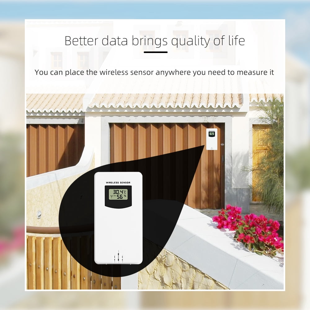 Meteorological clock,Va Color Screen Temperature Meter And Temperature Meter Va Color Weather Station Color Screen Weather Clock Indoor And Temperature With 1 Dsfen To 3