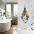 thumbnail image 2 of Yayeee 2 Pack Hand Towels for Bathroom 100% Cotton 16" x 28" Soft Absorbent Kitchen Towel, Colorful Skeleton with Cloud, 2 of 7