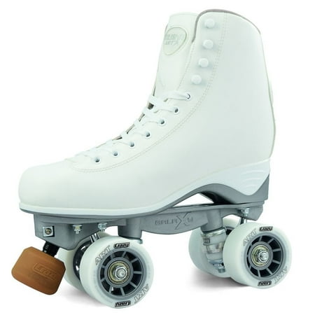 Rhythm Roller Skates - Crazy Skates Celebrity Art Series Rhythm Roller Skates | Classic High White Artistic Quad Skate Style