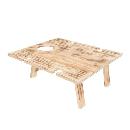 MLINS  Outdoor Folding Table Foldable Small Portable Tables Picnic Travel Brown