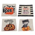 thumbnail image 1 of Fundas de almohada ANGGREK Halloween 4 Piezas Lino 45 x 45 cm, 1 of 8