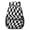 Black and White-1, variant on Black and White Checkered Pattern 17" School Backpacks for Teens,Waterproof Oxford Fabric,S-Shape Padded Straps for School,Travel,Hiking,Camping