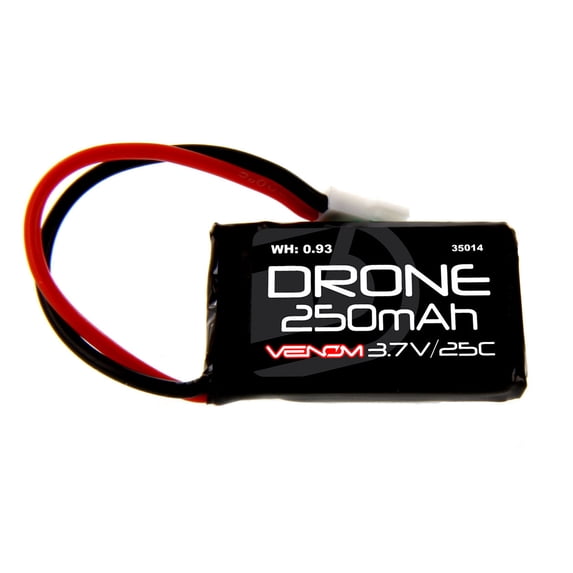 Hubsan H107C 25C 1S 250mAh 3.7V LiPo Drone Battery with Micro Losi plug by Venom