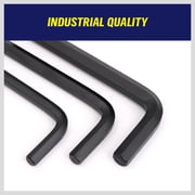 HORUSDY 31-Piece Hex Key Set Allen Wrench Set Inch Metric MM (0.7mm-10mm) SAE (0.028-3/8)