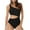 Black-06, variant on Women's One Piece Bathing Suit One Shoulder Swimsuit Sexy Cutout Monokini Tummy Control Swimwear