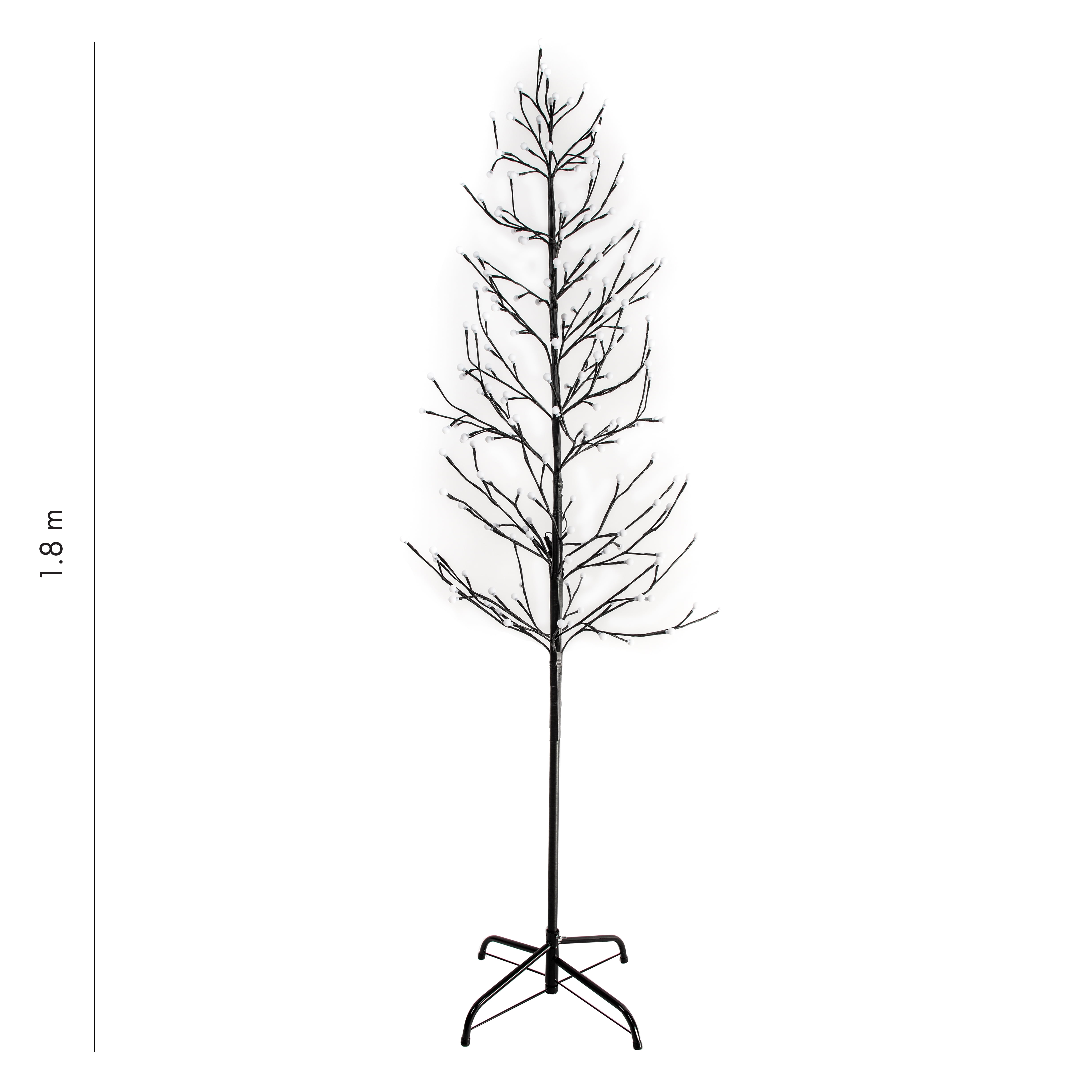 Holiday Time Arbre à Brindilles 6PI avec 200 DEL, Blanc Chaud/ Blanc Froid