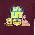 thumbnail image 3 of SpongeBob SquarePants - It's Lit Hanukkah Spongebob and Patrick - Men's Short Sleeve Graphic T-Shirt, 3 of 6