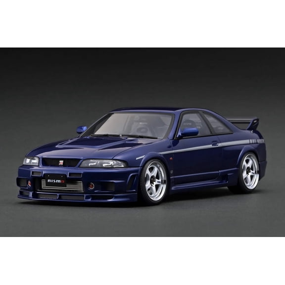 Ignition-Model Nissan Skyline GT-R 400r R33 (BCNR33) RHD Deep Marine Blue 1:18