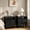 Black, variant on Christopher Knight Home Scandinavian 2-Drawer Nightstand with Open Shelf, Wood Bedside Table, Natural