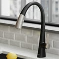 thumbnail image 2 of KRAUS Nolen Spot Free Finish Dual Function Pull-Down Kitchen Faucet, Stainless Steel/Matte Black, 2 of 12