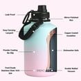 thumbnail image 4 of Drinco Water Bottle Double Wall Vacuum Insulated Stainless Steel, 64oz Macaron, 4 of 4