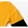 thumbnail image 7 of Likimi Toddle Boys Girls T Shirts Pullover Print Long Sleeves Tops Comfortable Leisure Soft Spring Fall Tops Size 5-6 Years Yellow, 7 of 7
