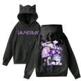 thumbnail image 1 of HUNTRX pop Huntrix Print Cat Ears Hoodie with De-mon Sweatshirt Trendy Pullover All-over Print Fashion Casual Long Sleeve Sweatshirt Pullover Casual Streetwear XL, 1 of 4