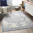 thumbnail image 6 of Hauteloom Stanfordville Living Room, Bedroom Area Rug - Traditional - Navy, Gray, Ivory - 8'10" x 12'4", 6 of 10