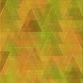 thumbnail image 1 of Ahgly Company Indoor Square Patterned Deep Yellow Area Rugs, 4' Square, 1 of 1