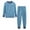Blue, variant on Odeerbi Kids Boys Girls Fleece Long Johns Winter Thermal Base Layer Set Children's Thermal Underwear Set Lingge Velvet Fall Pajama Sets Kids Clothes Beige