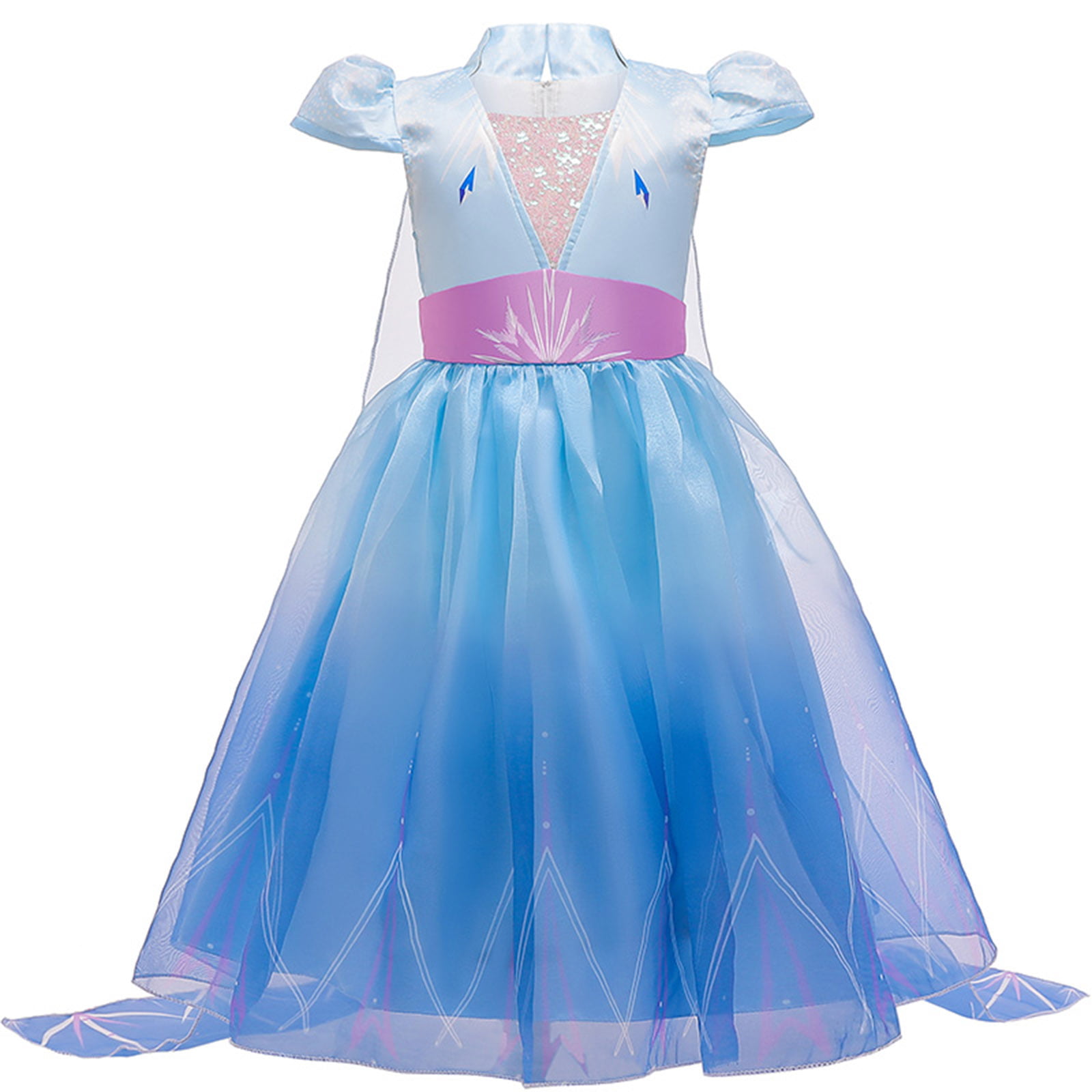 Fishkidtail Princess Costume Dress for Girls Princess Dress Snow Queen Party Birthday Clothes for Toddler