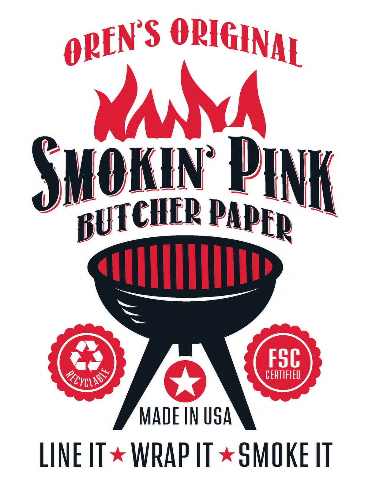  BBQ Butler Pink Butcher Paper - Brisket Smoking Paper For  Wrapping Meat (24x150) : Industrial & Scientific