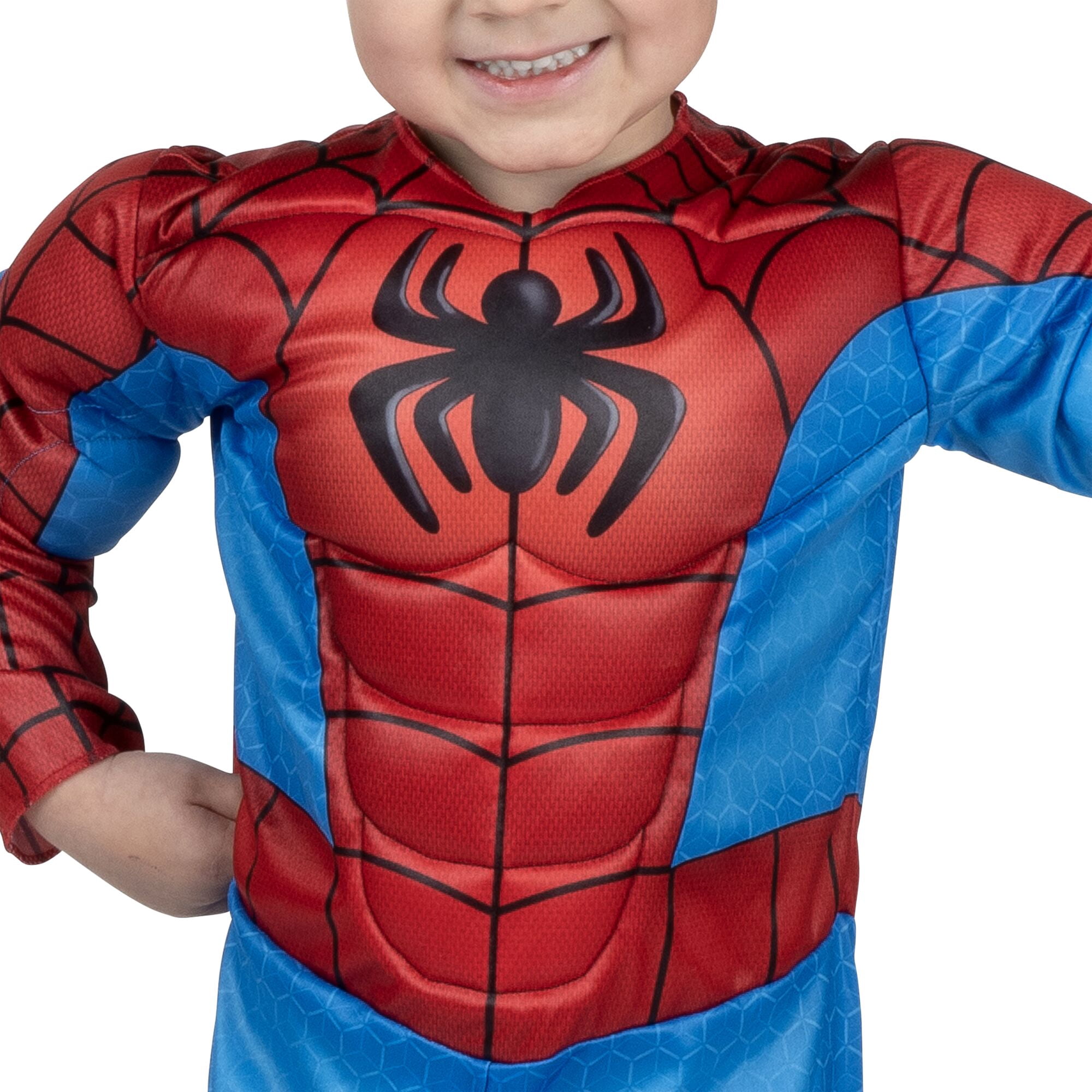 Marvel's Spiderman Halloween Costume for Toddler, Size 2T, by Jazwares